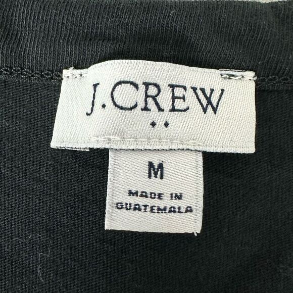 J. Crew Women’s Medium Knit tiered mini dress Black - Picture 6 of 8